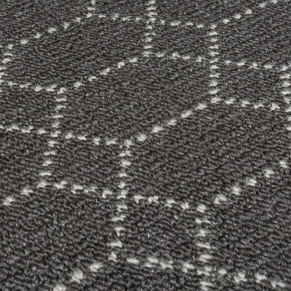 Tumši pelēks mazgājams celiņa paklājs 57x230 cm Argyll – Flair Rugs-image-4