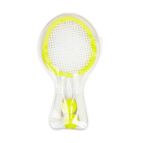 2 pludmales tenisa nūju un bumbiņu komplekts Sunnylife Neon-image-2