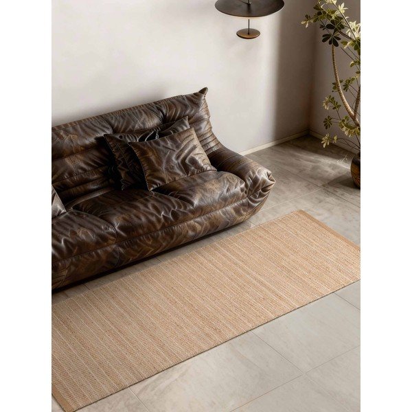 Dabīga toņa divpusējs/ar rokām darināts celiņa paklājs no džutas maisījuma 80x200 cm Birka – Villeroy&Boch-image-3