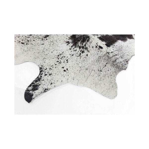 Balts un brūns govs ādas paklājs Kare Design Hide, 190 x 150 cm-image-1