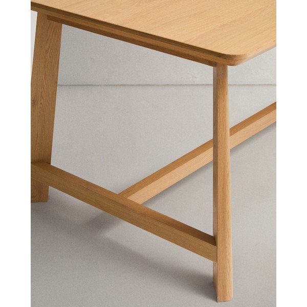 Ēdamgalds ar ozolkoka imitācijas galda virsmu 100x220 cm Idun – Kave Home-image-4