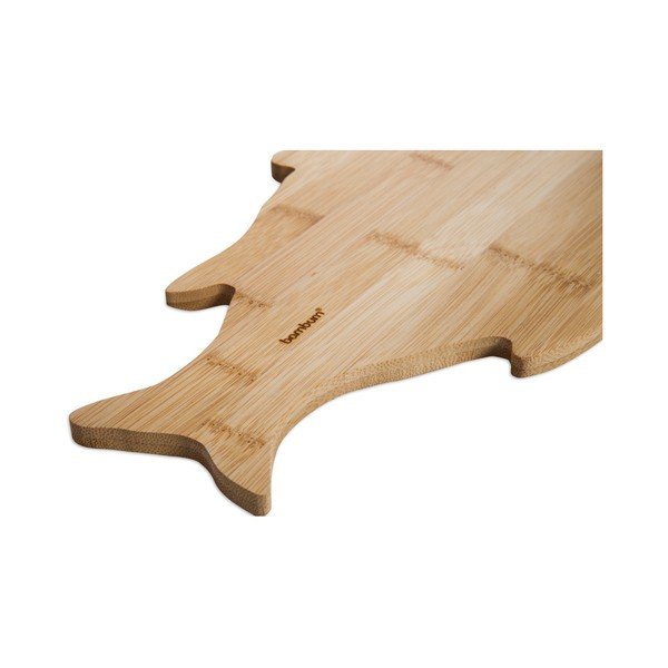 Servēšanas paplāte no bambusa koka zivs formā Bambum-image-2