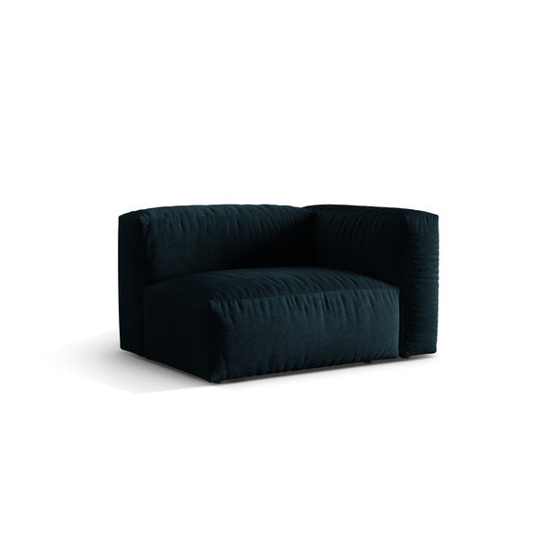 Tumši zila samta modulārā dīvāna daļa (ar labo stūri) Martina – Micadoni -image-1