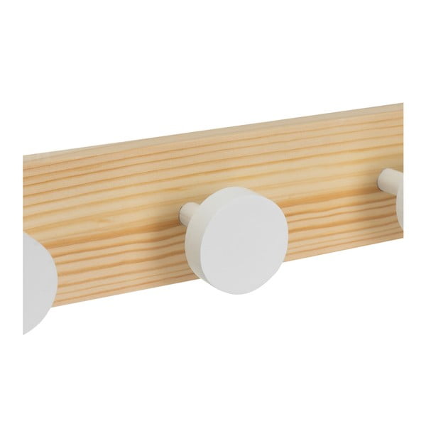 Balts/dabīga toņa priedes masīvkoka sienas pakaramais 40 cm Anillos – Casa Selección-image-2