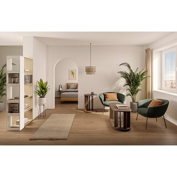 Žurnālgaldiņš ar valriekstkoka imitācijas virsmu 110x50 cm Nora – TemaHome-image-1