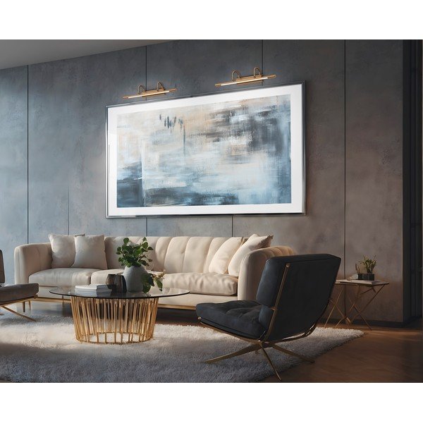 Misiņa krāsas LED sienas lampa Cuadro – Trio-image-2