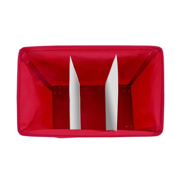 Sarkans trīsdaļīgs veļas grozs Wenko Trivo, 117,6 l-image-2