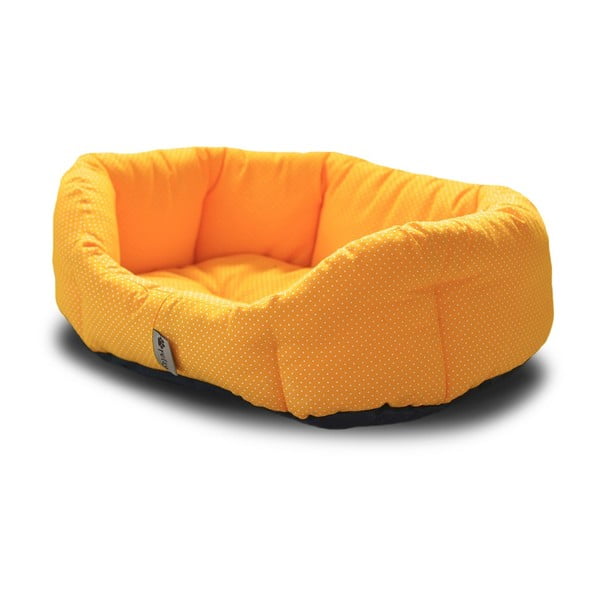Dzeltena kokvilnas gulta mājdzīvniekiemsveļa 50x40 cm Sunny – Petsy