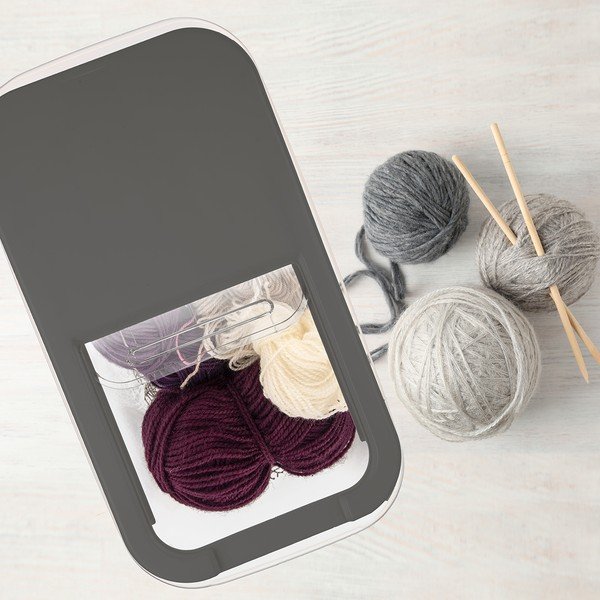 Plastmasas uzglabāšanas kaste ar vāku 35x20x23 cm Slop – Orion-image-1