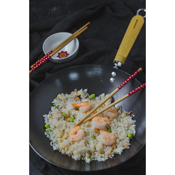 WOK panna ar nelīpošu virsmu Kitchen Craft Oriental, ⌀ 30 cm-image-1
