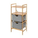 Pelēks/brūns bambusa vannas istabas plaukts 44x96 cm Bahari – Wenko