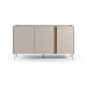 Krēmkrāsas/dabīga toņa kumode ar ozolkoka imitāciju 150x82,5x40,5 cm Lucile – Marckeric