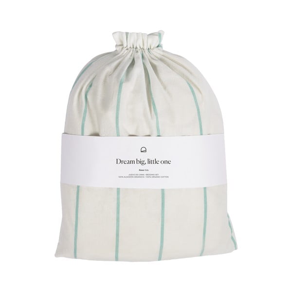 Kokvilnas bērnu gultas veļa ar palagu 110x180 cm Gaitana – Kave Home-image-2