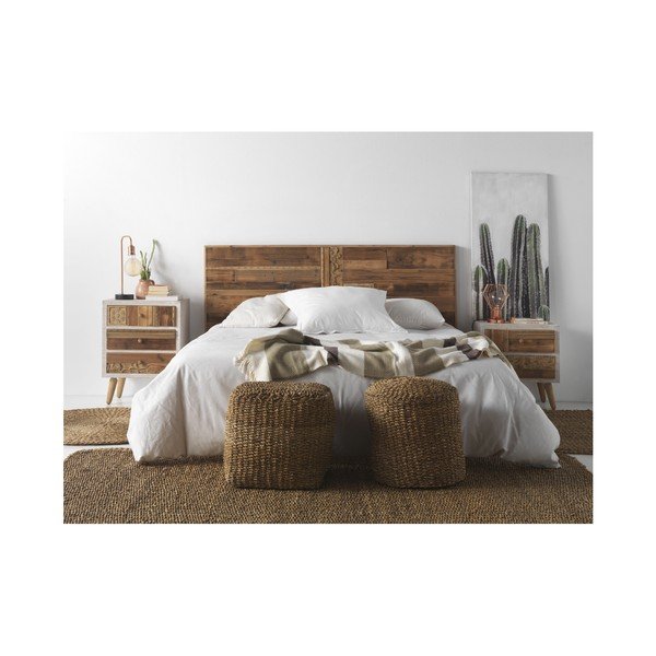 Brūns pufs no austām niedrēm Seaweed – Geese-image-2