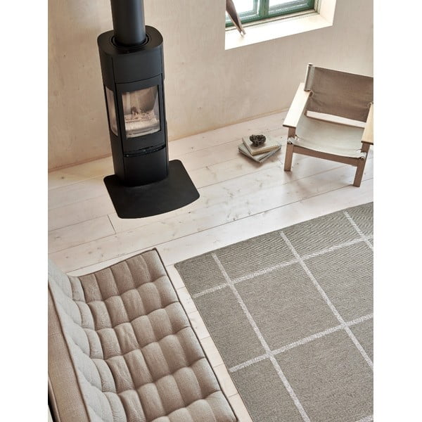 Bēšs iekštelpu un āra celiņa paklājs 70x150 cm Ada Dark Linen – Pappelina-image-1