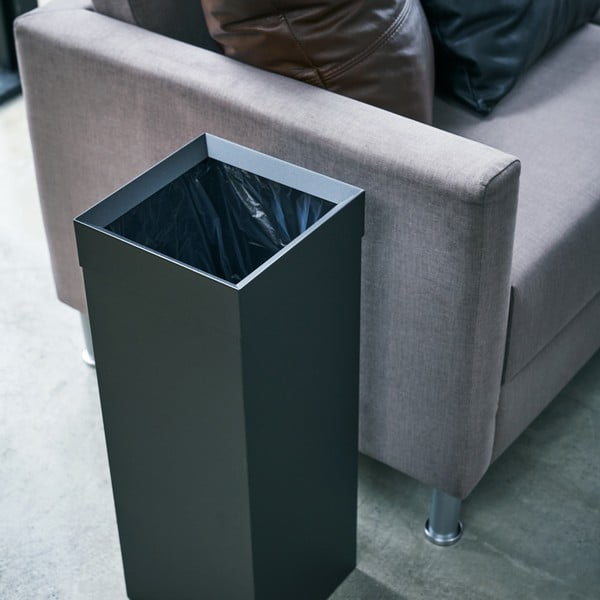 Melna metāla atkritumu tvertne 27 l Tall – YAMAZAKI-image-4