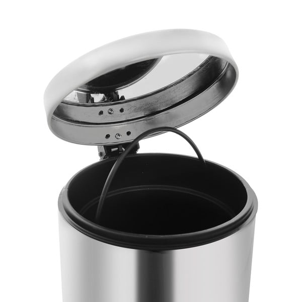 Nerūsējošā tērauda atkritumu tvertne ar pedāli 3 l – Orion-image-3