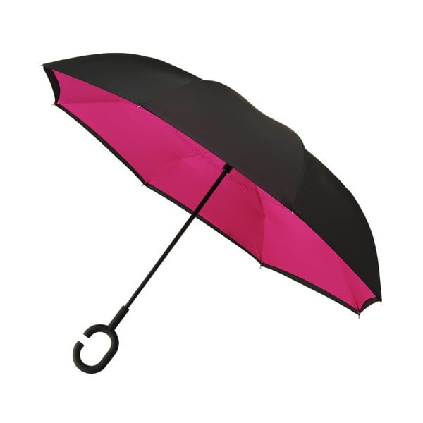 Melns un rozā lietussargs Rever, ⌀ 107 cm