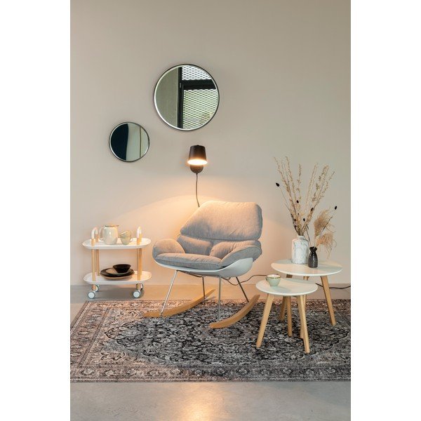 Melna sienas lampa Hajo – White Label-image-3