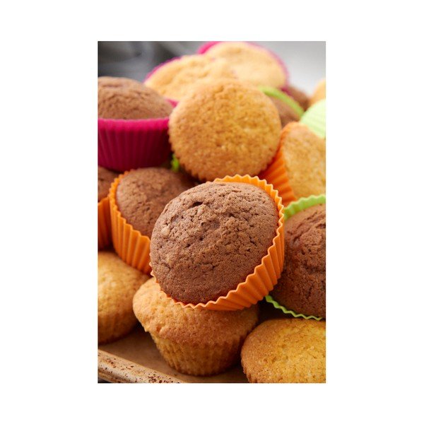 6 krāsainu silikona kēksiņu veidņu komplekts Lékué, ⌀ 7 cm-image-4