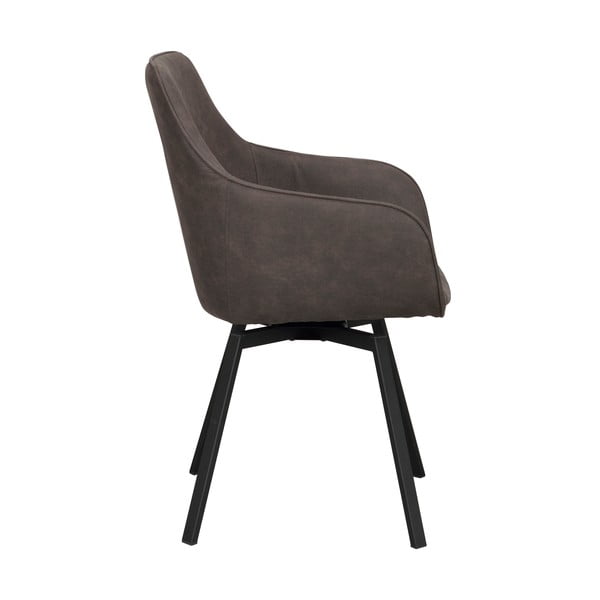Pelēki polsterēti ēdamistabas krēsli (2 gab.) Alison – Rowico-image-3