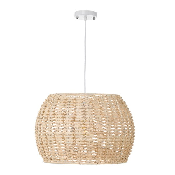 Dabīga toņa rotangpalmas griestu lampa ar rotangpalmas abažūru ø 35 cm Natural Way – Casa Selección