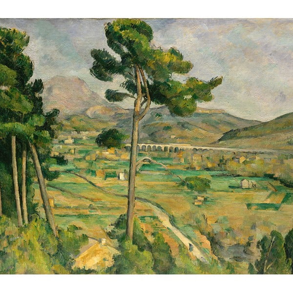 Gleznas reprodukcija Paul Cézanne – Mont Sainte, 80 x 70 cm