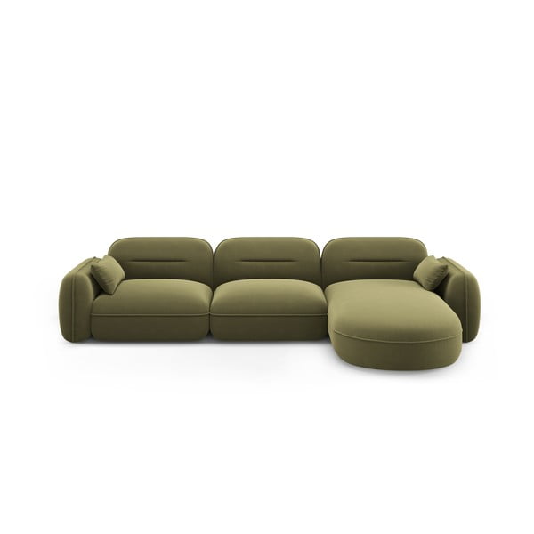 Zaļš samta stūra dīvāns (ar labo stūri) Audrey – Interieurs 86