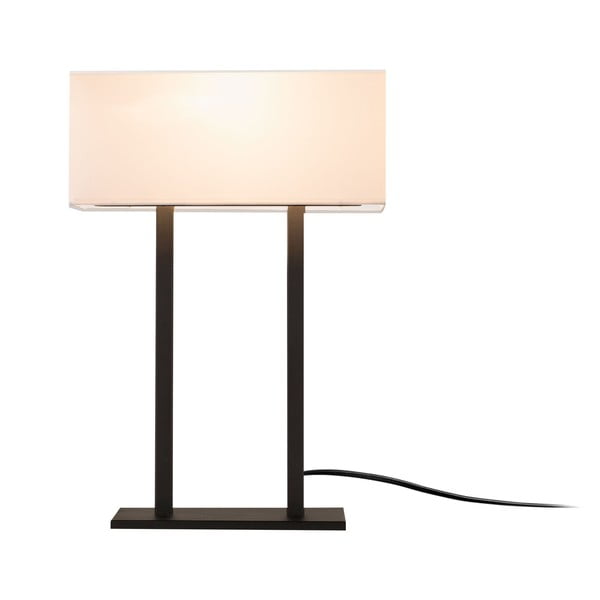 Balta/melna galda lampa (augstums 52 cm) Salihini – Opviq lights