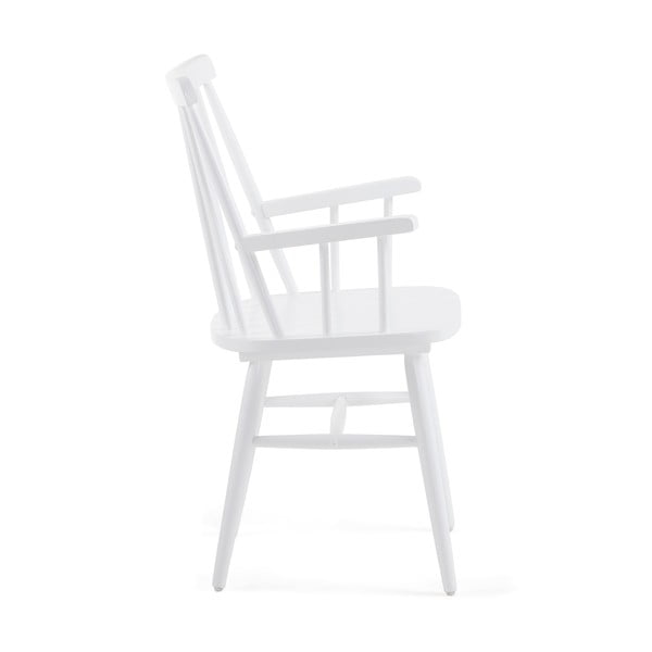 Balts ēdamistabas krēsls no gumijkoka Kave Home Kristie-image-2