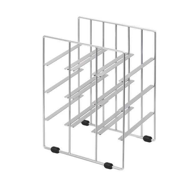 Sudraba krāsas vīna statīvs, 9 pudeles-image-2