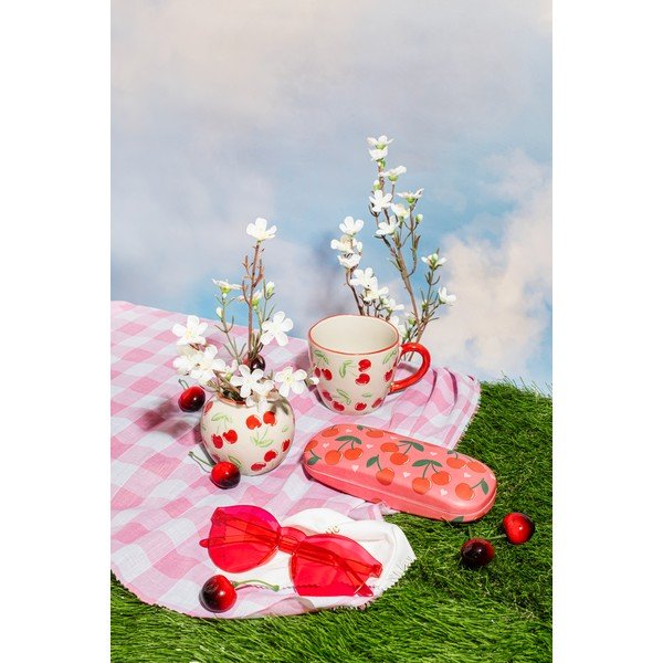 Bēša keramikas krūze 250 ml Cherries – Sass & Belle-image-2