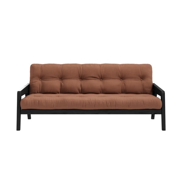 Oranžs/brūns izvelkamais dīvāns 204 cm Grab – Karup Design