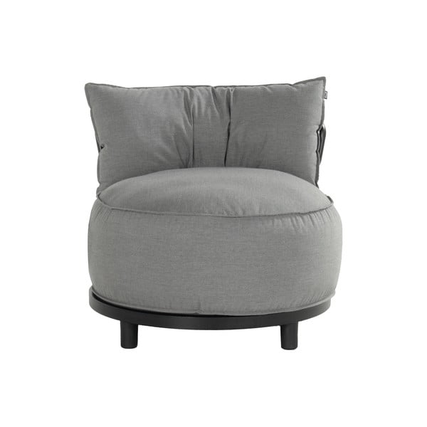 Gaiši pelēks polsterēts dārza atpūtas krēsls Emma – Hartman-image-2