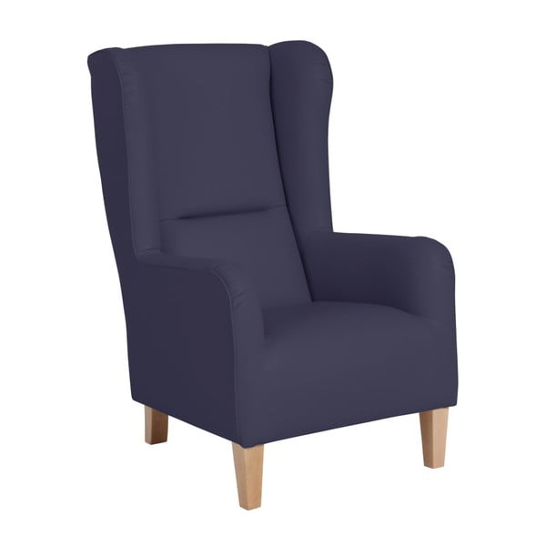 Max Winzer Bruno tumši zils mākslīgās ādas krēsls