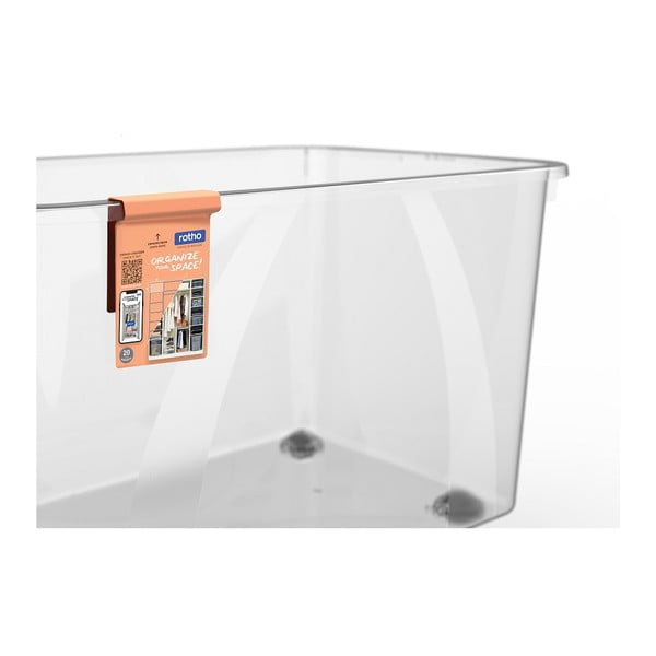 Plastmasas uzglabāšanas kaste ar vāku 50 l Lona – Rotho-image-4