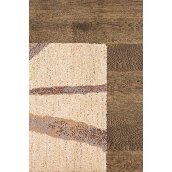 Bēšs vilnas paklājs 100x180 cm Sticks – Agnella-image-3