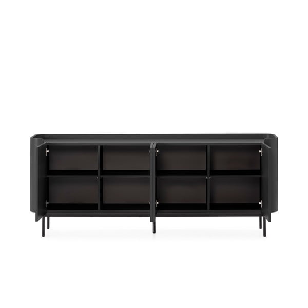 Melna kumode 200x80x40 cm Willa – MOME-image-4