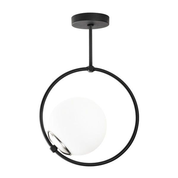 Melna piekaramā lampa ar stikla abažūru Chandelier – Opviq lights-image-2