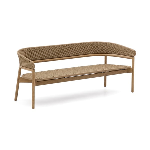 Bēšs/dabīga toņa akācijas masīvkoka dārza dīvāns Arinella – Kave Home