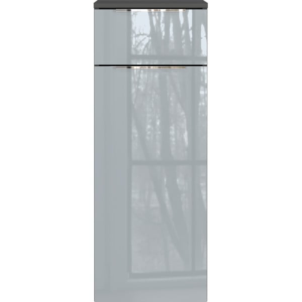 Pelēks augsts/piekarams vannas istabas skapis 36x93 cm Vasio – Germania