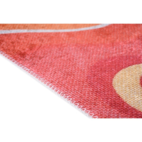 Sarkans/oranžs mazgājams paklājs 80x150 cm Colors of Joy – Vitaus-image-2