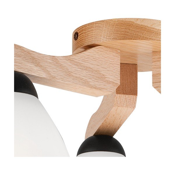Balta griestu lampa ar stikla abažūru ø 16 cm Andreas – LAMKUR-image-4
