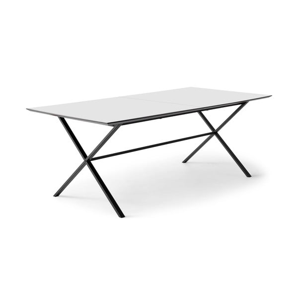 Izvelkams ēdamgalds ar papildu galda virsmu un baltu galda virsmu 100x210 cm Meza – Hammel Furniture