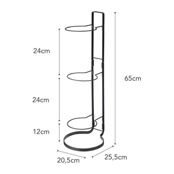 Melns bumbu statīvs YAMAZAKI Frame-image-3