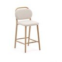 Bēšs bāra krēsls (sēdekļa augstums 66 cm) Helda – Kave Home