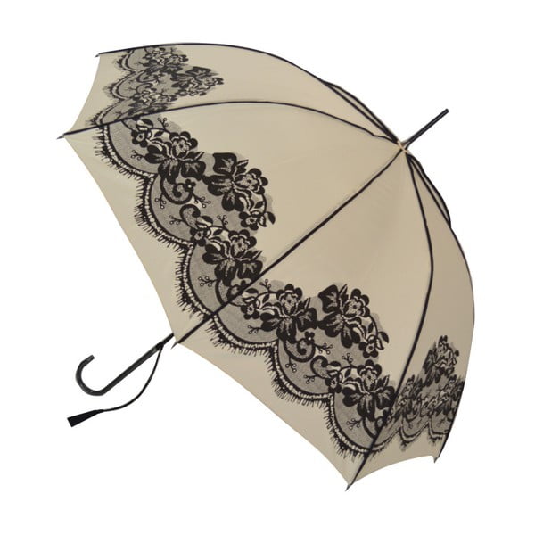 Vintage bēšs bēšs lietussargs, ⌀ 95 cm