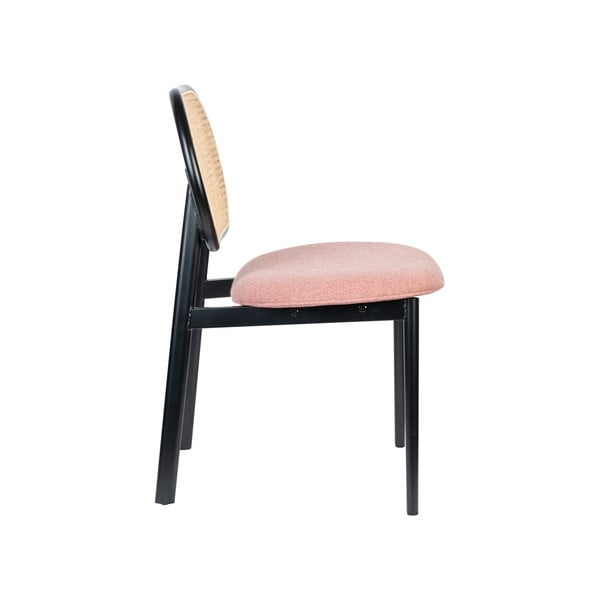 Melns/gaiši rozā ēdamistabas krēsls Spike – Zuiver-image-3