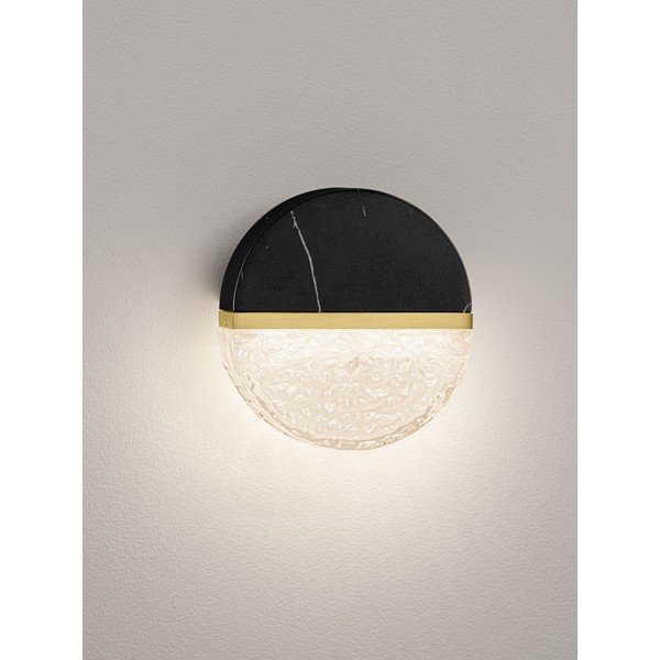 Melna metāla LED sienas lampa ar regulējamu spilgtumu Dorin – Nova Luce-image-4