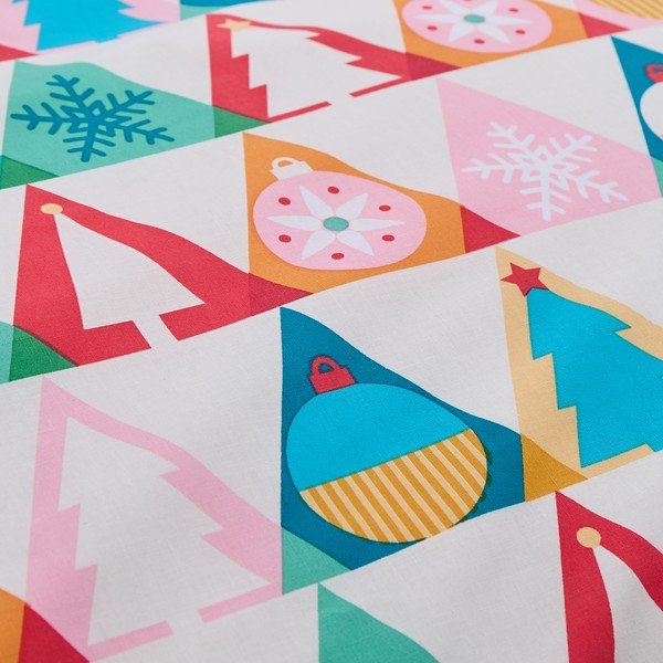 Divguļamā gultas veļa 200x200 cm Christmas Geo – Catherine Lansfield-image-4